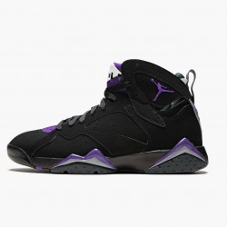 Stockx Nike Air Jordan 7 Retro Ray Allen Black Fierce Purpler Dark Stee 304775-053 Shoes