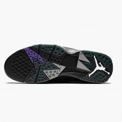Stockx Nike Air Jordan 7 Retro Ray Allen Black Fierce Purpler Dark Stee 304775-053 Shoes