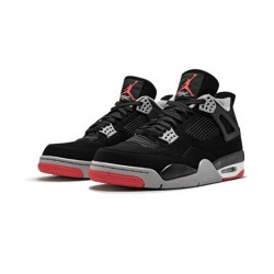Stockx Nike Jordan 4 Bred BLACK/CEMENT  GREY BLACK Shoes 308497 060