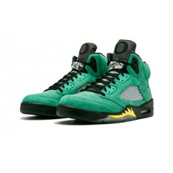Stockx Nike Jordan 5 Retro Oregon Ducks BLACK/YELLOW STRIKE-AP GREEN BLACK Shoes 454803 535