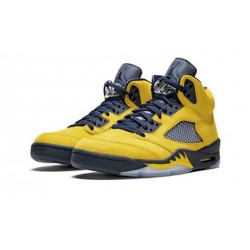 Stockx Nike Jordan 5 Michigan AMARILLO Shoes CQ9541 704
