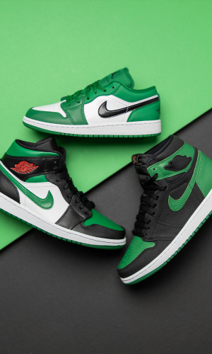 Stockx Nike Jordan 1 High Pine Green BLACK Shoes 555088 030